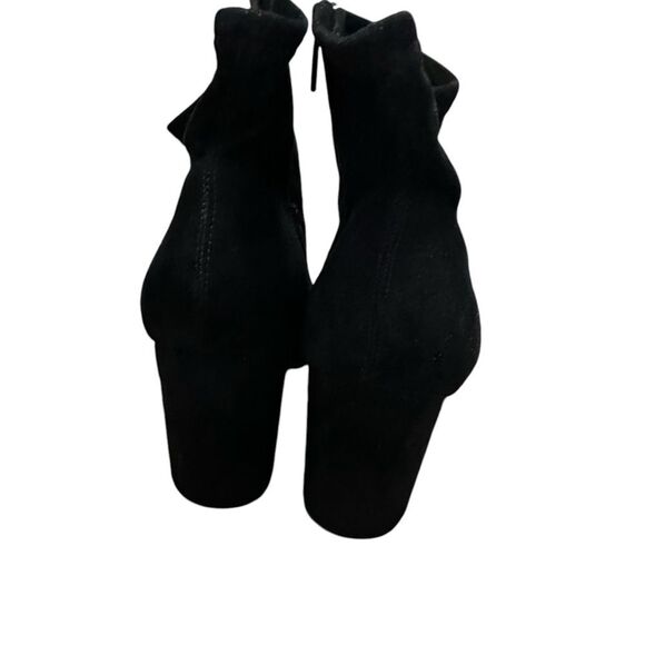 Torrid black zip up square block heel stretch ankle booties size 11 - Picture 9 of 13